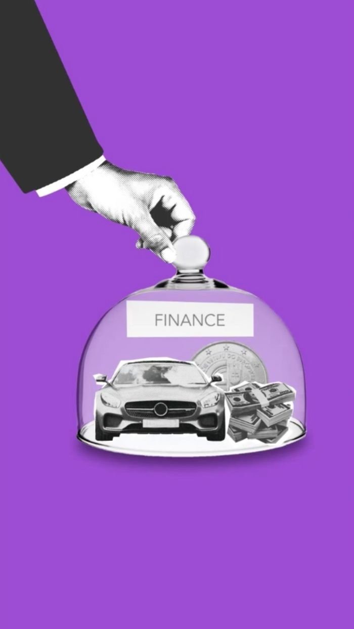 The Art of Drawing Readers In: Your attractive post title goes here Creative collage showcasing finance themes with car, cash, and coins under a glass dome.